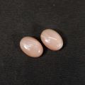 1 Pair Amazing Peach Moonstone 14x10mm Oval Cabochon 7.20 Cts