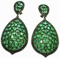 Traditional Emerald Earring with Diamond