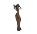 Wall Hanging of Lady Figure Made in Brass Metal