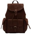 16" Leather Backpack Travel Rucksack knapsack Daypack College Bag for Men Women Znt Bags