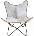 Butterfly Chair Lady in Grey
