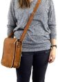 Leather Brown Sling & Cross-Body Bag For Unisex