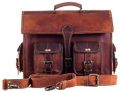 Znt Bags,Leather Shoulder-Briefcase Messenger Bag Mens Handmade