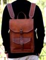 Znt Bags, Real Hunter Leather Laptop Messenger Shoulder Bag Cum Backpack