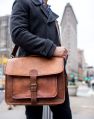 Znt Bags, Rustic Vintage Leather Messenger Bag Laptop Bag Briefcase Satchel Bag
