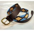 Unisex Western Leather Handmade Thread Polo Belt