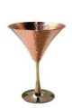 Hammered copper wine glass