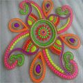 handmade acrylic rangoli