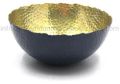 Brown Color Brass Plated Aluminium Round Bowls