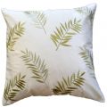 Olive Twigs Embroidered Pillow