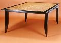 Cane Top Wooden Dining Table