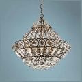 Round crystal iron chandelier