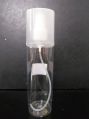 Transparent plastic round perfume spray bottle