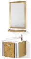 Toughened Glass Polished Non Polished Stainless Steel Bathroom Vanity 