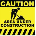 Construction Zone Sign Board