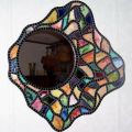 Multicolor Stained Glass Mirror,