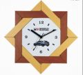 Analog Wood Wooden Wall Clock