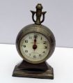 brass hand made vintage table desk trophy style clock watch