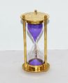 Purple Sand Timer Glass Sand glass | Sand Clock 3 Minutes Brass Hourglass