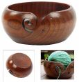 Wooden Yarn Bowl Hand Made With Sheesham Wood For Knitting And Crochet handmade