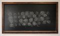 Rectangular school blackboard