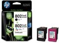 HP 802 Combo-Pack Black & Tri-Color Ink Cartridges
