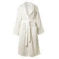 White Plain Cotton Bath Robe