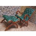 Footrest Turquoise Easy Chair