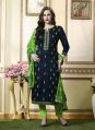 Green And Black embroidered salwar