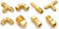 Round Golden Coated brass flare fittings