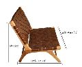 wooden leather chair