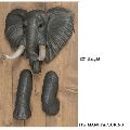 Sculpture Elephant Animal Head With Legs