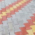 Grey Red Yellow Grey Red Yellow Cement Concrete I-Shape Plain Interlocking Paver Block