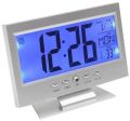 Plastic digital led snooze alarm clock