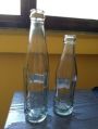 Clear Empty Soda Glass Bottles
