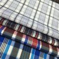 Polyester Check Shirting Fabric