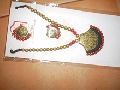 hand crafted ethnic color terracotta beaded necklace