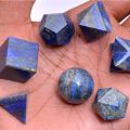 Lapis Lazuli Seven Chakra Stone Sacred Geometry Set