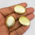 Trendy Gold Plated Fancy Oval Bead