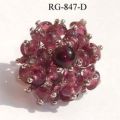 Glass beads wire rings jewellery