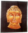 Lord Budh Batik Velvet Indian Handicrafts Gods Wall Hanging