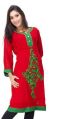 Designer black and red embroidery Kurti