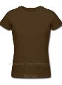 Plain T-Shirt For Women Brown