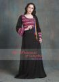 Black and Multicoloured Color Casual Maxi Dress