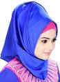 Blue color Designer Crepe Hijab