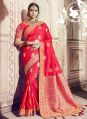 Women Saree Red Color Silk Designer