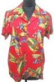 Red Printed Beach Hawaiian Shirt