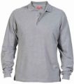 Full Sleeve Grey Mlanges Collar T-Shirts