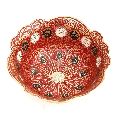 Red Molted Brass Decorative Bowl