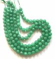 Green Aventurine Round Faceted Loose Beads Strand